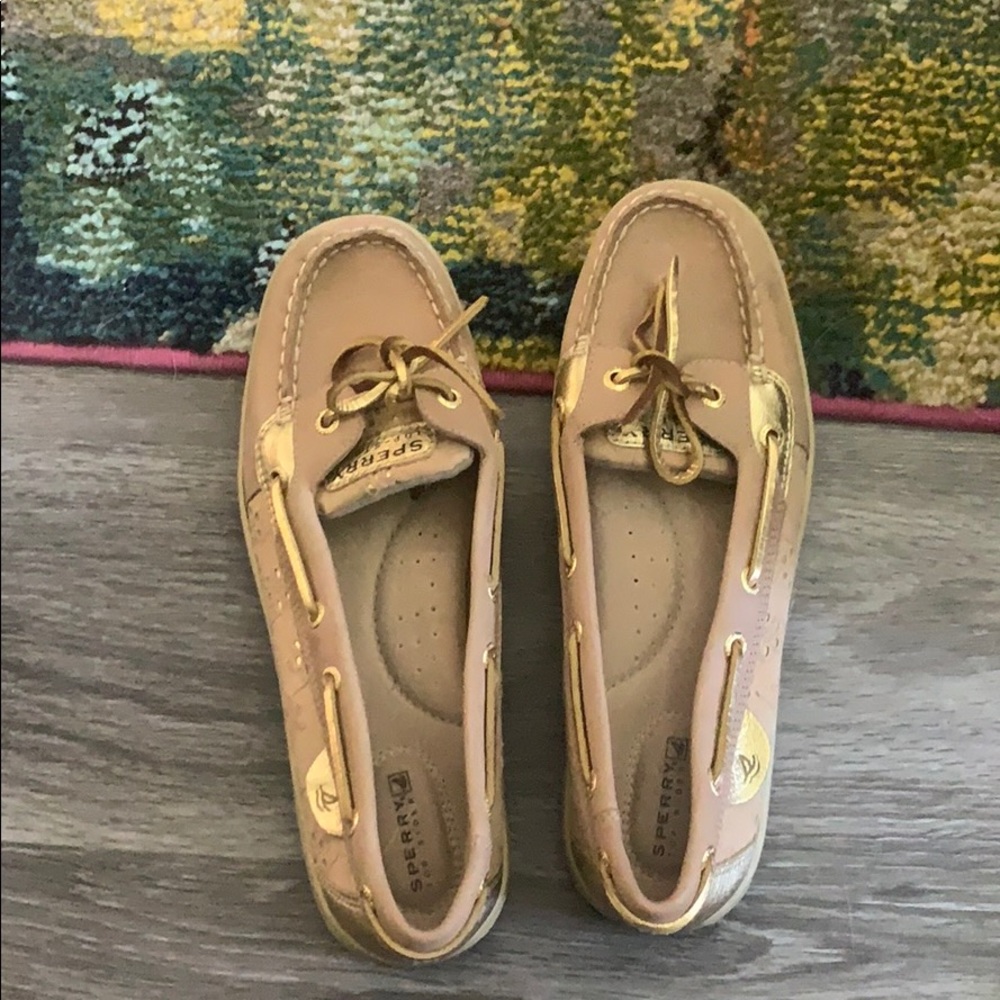 Sperry top siders gold never worn